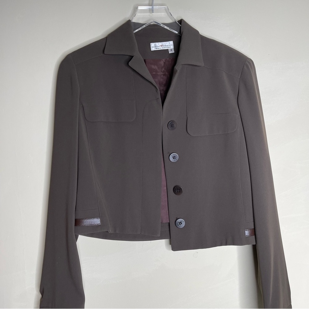 Marisa Minicucci cropped blazer size 8